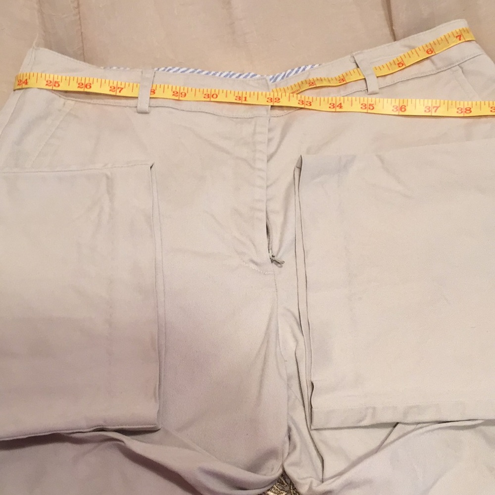 Slacks tan Size 8 (31”) w/ 29” inseam elastic back